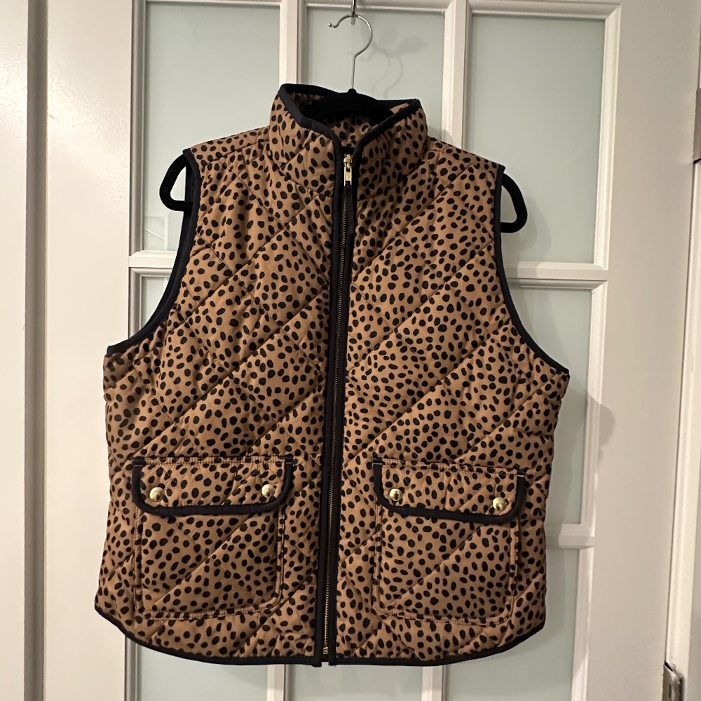 J Crew Animal print vest